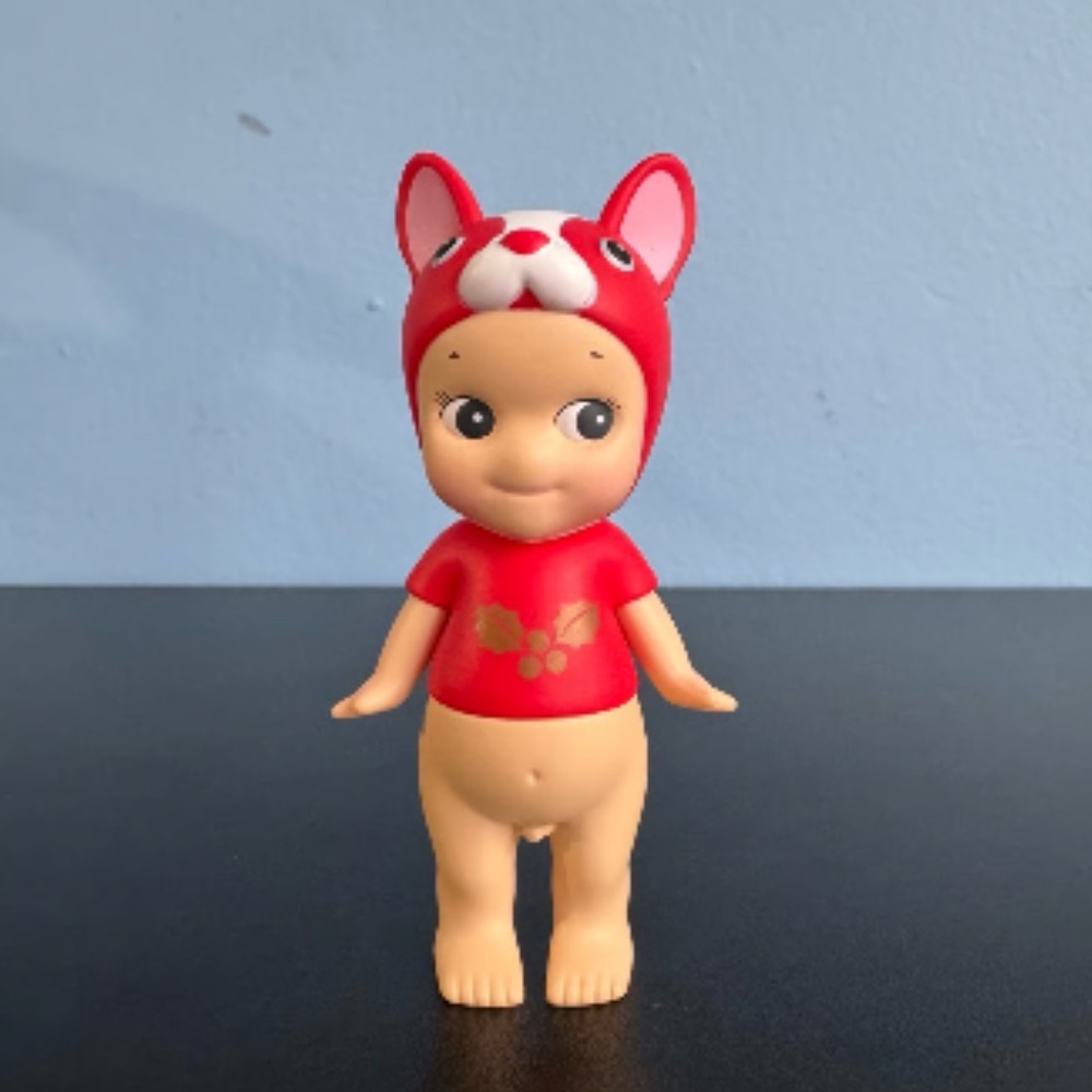 Sonny Angel Pug Dog Red Advent Christmas Series Authentic NEW